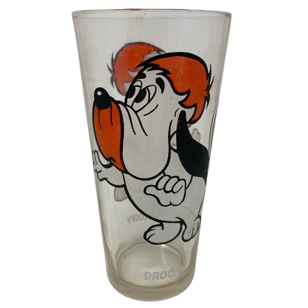 Droopy, Pepsi, collector series, 1975 MGM Inc. Glass